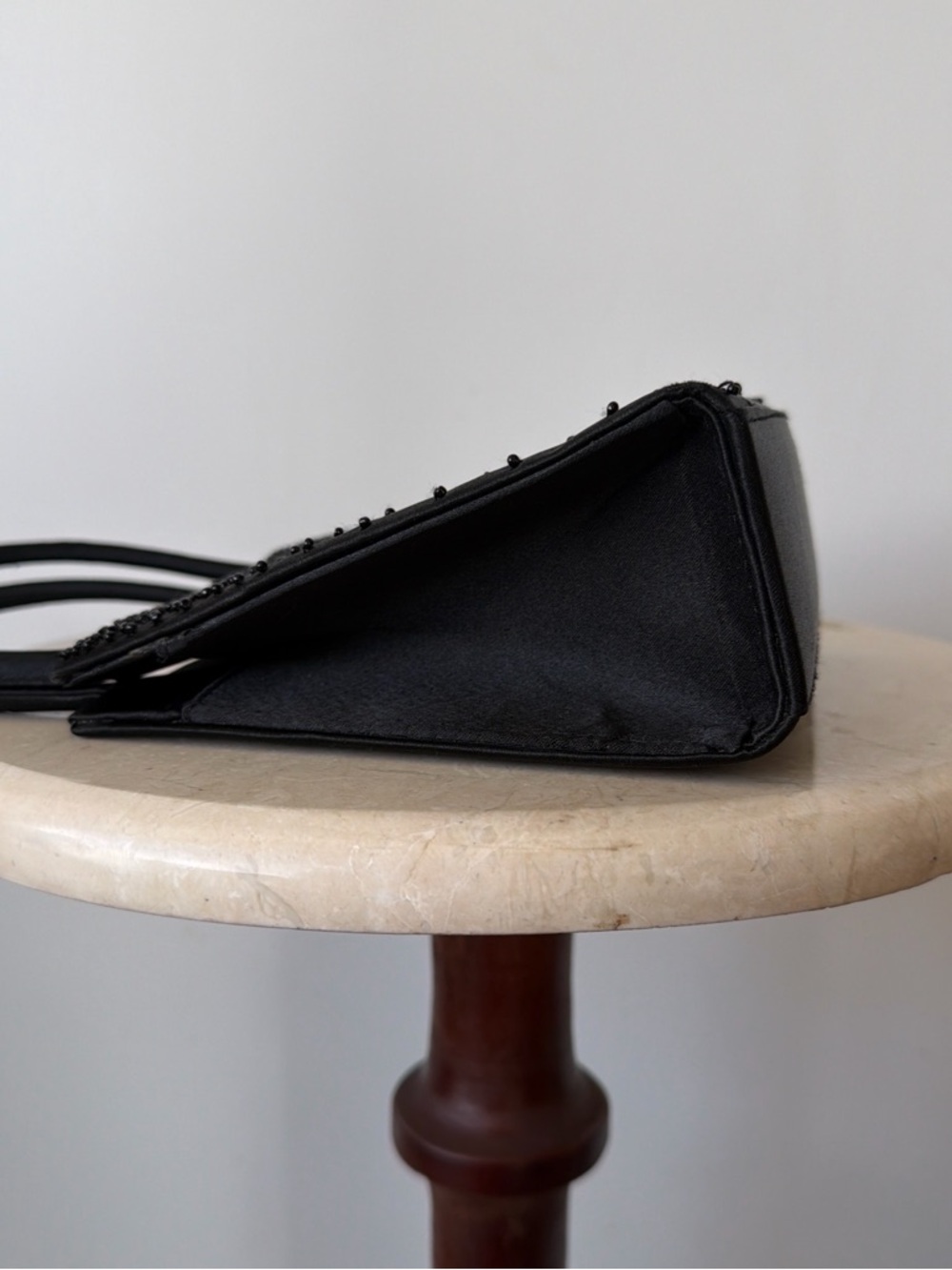 Vintage Noir Beaded Mini Top Handle Bag - Picture 6 of 6